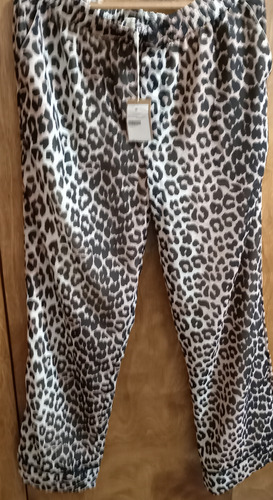 Pantalón Nuevo A Estrenar, Animal Print. En Seda Talle M.