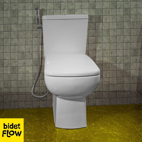 Imagen 9 de 10 de Bidet De Mano C/ Corte P/ Inodoro Duchador Gatillo + Flexibl