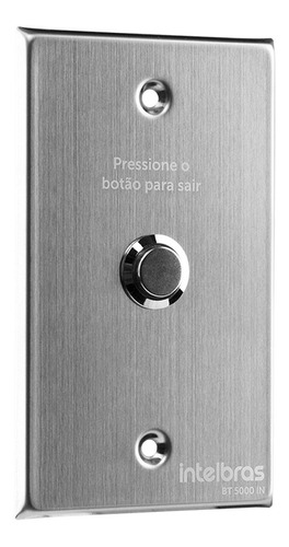 Botão Acionador Inox Embutir 4x2 Bt 5000 In Intelbras