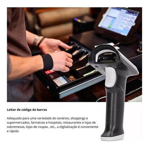 Leitor De Codigo De Barras Usb 2d Cmos Qr Mdk-103