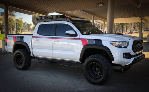 Kit De Calcomanías Stickers Toyota Tacoma Trd Retro Vintage