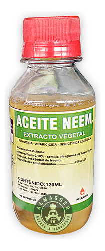 Aceite De Neem Fungicida / Insecticida / Acaricida Natural