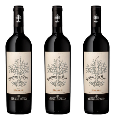 Vino Cuchillo De Palo Malbec X3 - Oferta Celler