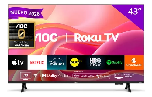 Aoc Smart Tv 43 43S5155 Full Hd Led Roku Negro