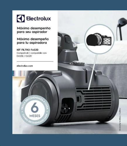 Kit 3 Filtro Electrolux Asp Easybox Eas30/31 - A18834401