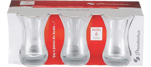 Juego De Vasos De Té Turcos Grandes Pasabahce Aida - Paqu...