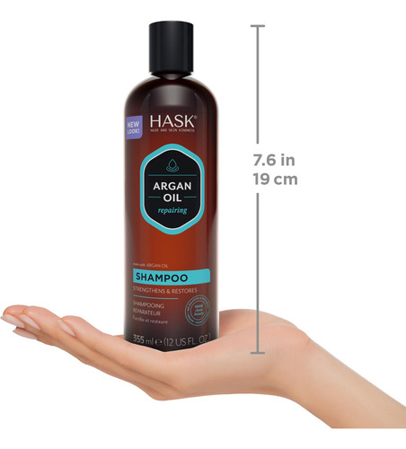 Conjunto De Shampoo Reparador + Condicionador Hask Argan Oil