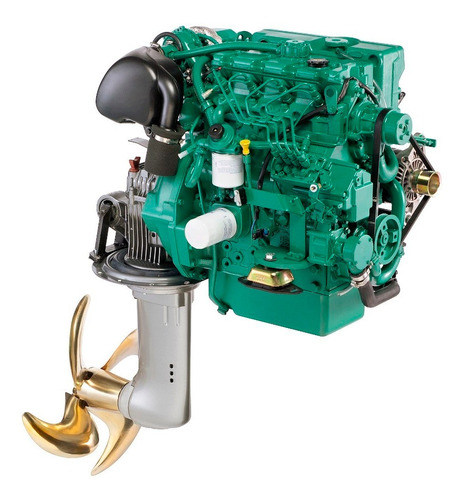 Motor Diesel Veleiro Volvo Penta D2 75hp Com Rabeta