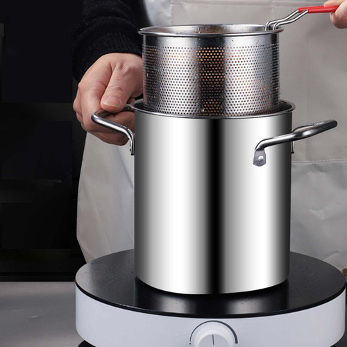 Olla Pequeña Para Freidora, Mini Con Cesta De Freidora