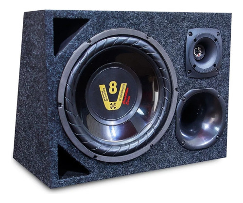 Caja Trío V8 12 Pulgadas Con Potencia Soundigital Sd 