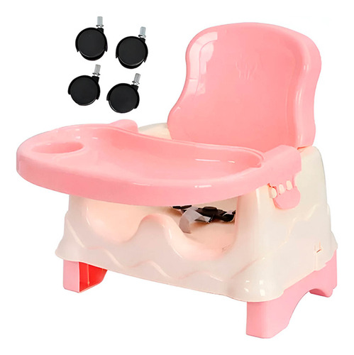 Silla De Comer Para Bebé Baja Con Rueditas Jugar - El Rey