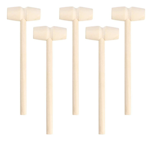 Shevan 24 Pieza Mazo Madera Marisco Mini Martillo Shell Para