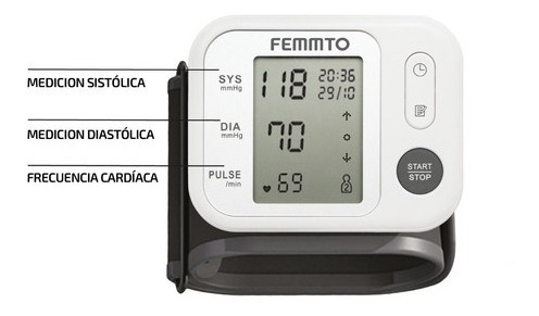 Imagen 3 de 9 de Tensiometro Digital De Muñeca Automático Femmto Yk-bpw3 Sensor De Posicionamiento De Brazo
