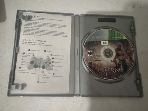 Dantes Infernó Xbox 360 Original Español (leer Detalle) (Usado)