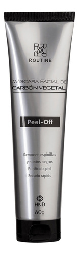 Mascarilla Facial De Carbón Vegetal Routine Hnd Peel Off 60g