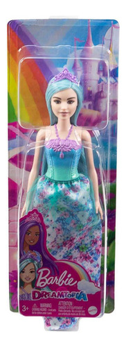 Muñeca Barbie Dreamtopia Princesa Cabello Azul Figura Mattel