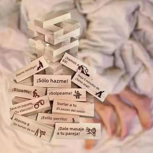 Set De Juego Para Parejas 2025 Con Juguetes Jenga Blocktoys,