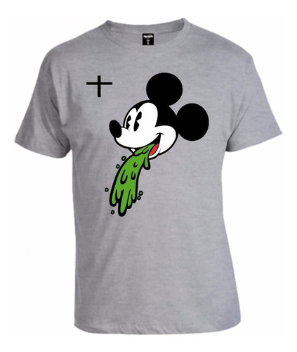 Remera Mickey Vomito Memoestampados