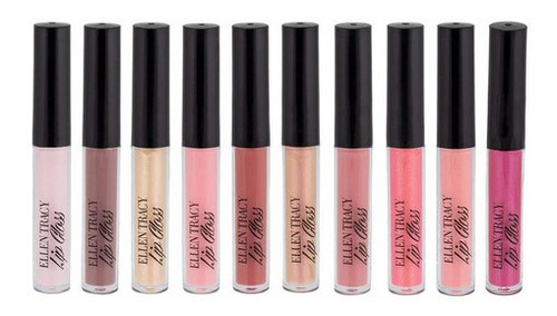 Ellen Tracy 10 Piezas De Brillo De Labios, Brillo De Labio