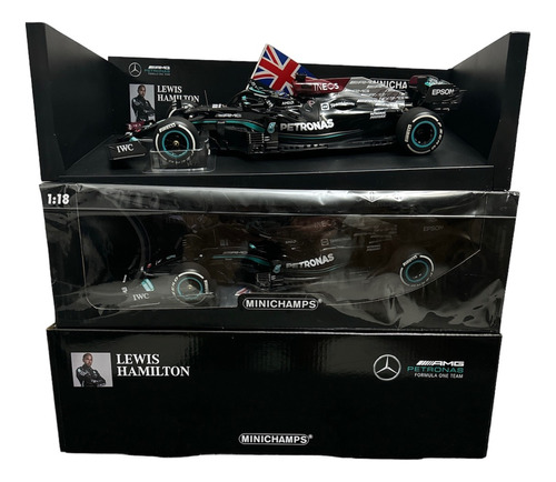 Minichamps F1 1:18 Mercedes W12 L.hamilton Winner British Gp