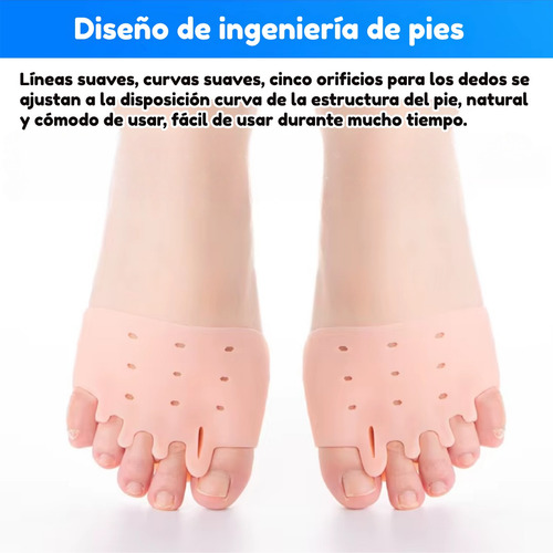 5 Pares Corrector Hallux Valgus Dedo Pie Separador Silicon