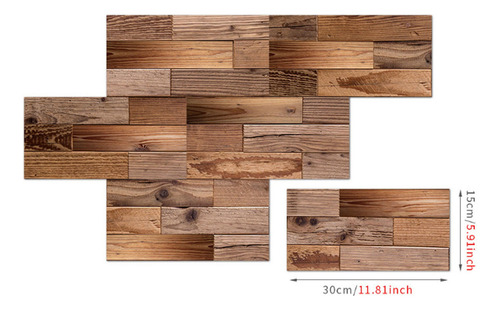 Pegatinas De Pared Para Muebles De Grano De Madera, 18 Pieza