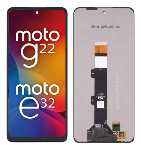 Modulo Pantalla Para Moto G22 E32 Calidad Original Oled Envi Negro