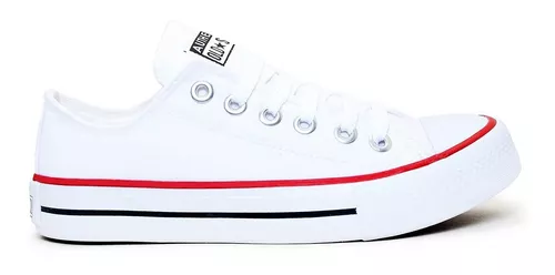 Sapatenis Classico All Star Branco Couro Feminino Casual Estilo Frete  Gratis