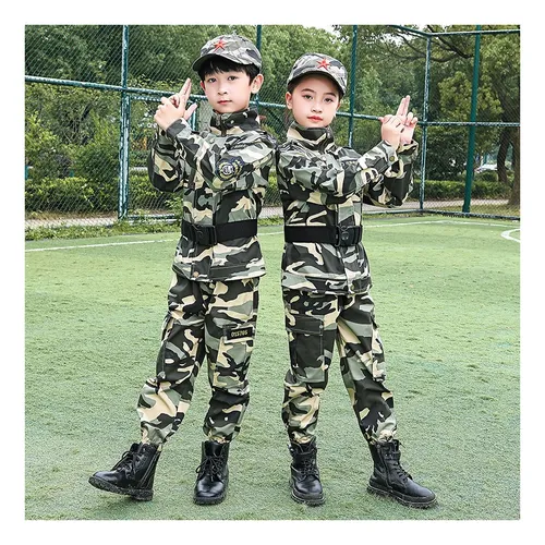 Uniforme Militar Del Ejército Para Niños, Set De Entrenamien