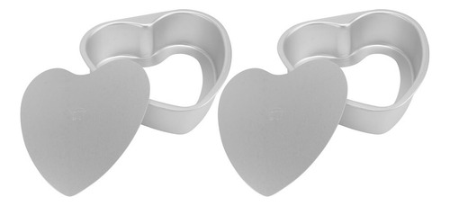 W Molde Para Flan En Forma De Corazón Desmontable, 2