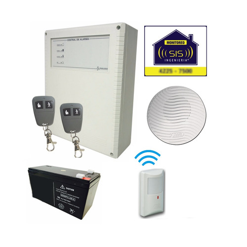 Imagen 1 de 6 de Kit Alarma Inalambrica X28 Domiciliaria Casa Regalos