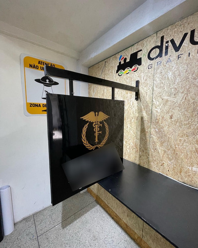 Placa Acm Lateral, Dupla Face, 50x70cm Com Sua Logo