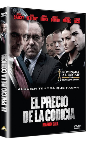 Dvd El Precio De La Codicia   Margin Call  Una Historia Real