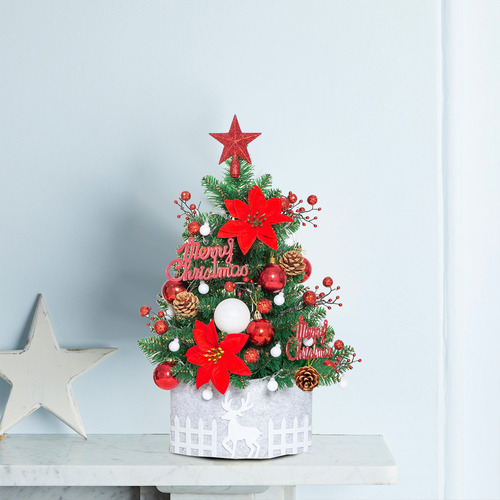 Set De Miniárbol De Navidad Dorado De 60 Cm