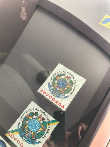 Dois Adesivos Advogada Diferentes Uso No Vidro Do Carro
