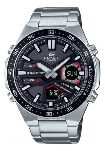 Reloj Casio Edifice Efv-c110d-1a4 Acero Hombre Plateado