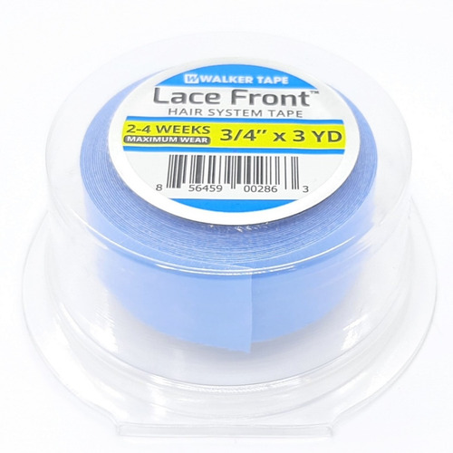 Fita Adesivo Lace Front Azul 3 Metros - Kit Com 10 Fitas