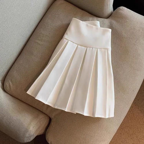 Minifalda Plisada En Forma De A Para Niñas, Estilo Escolar