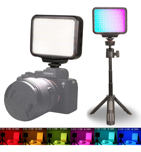 Luz De Video Rgb De Potencia De 10 W, Luz Led De Cámara Dslr