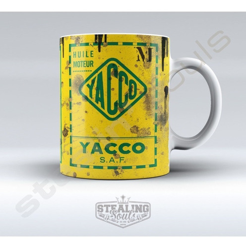 Taza De Porcelana Fierrera - Yacco #01 | Motor Oil - Aceite