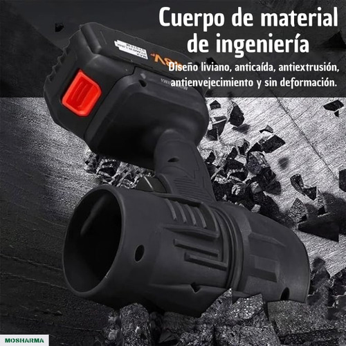 Soplador Profesional Eléctrico Mosharma Inalámbrico Multiuso 1050w Bateria 48v + Maletin