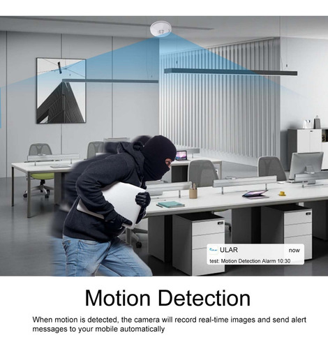 Detector De Fumaça, Câmera Escondida, Wi-fi, Remoção, Visão