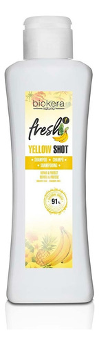 Salerm Shampoo Biokera Fresh Yellow Shot 300ml 91% Vegano 