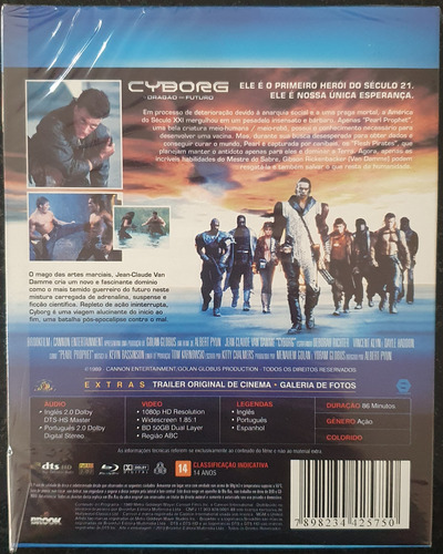 Blu-ray - Cyborg - O Dragão Do Futuro - Van Damme - Com Luva