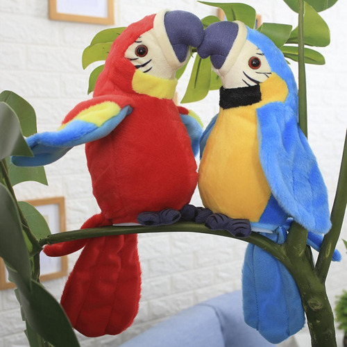 Juguetes De Peluche, Loro Parlante, Voz Mímica, Regalos Para