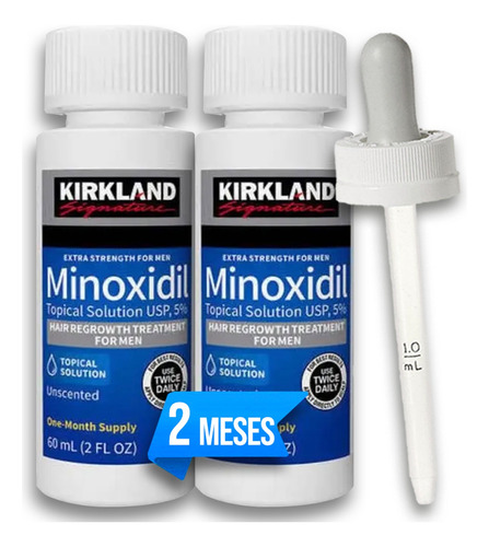Minoxidil Kirkland 5% Solución Tópica 2 Meses De Tratamiento