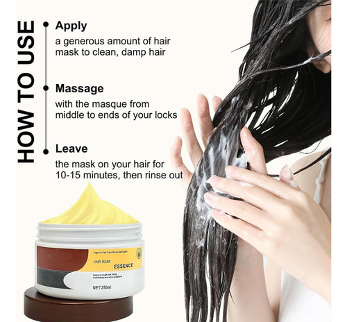 2024 Mascarilla Para El Cabello Con Caviar, Mascarilla Para