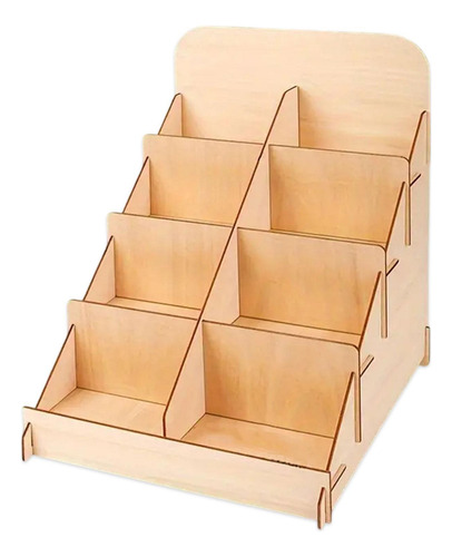 Soporte De Exhibición De Madera De Las Tarjetas De