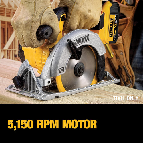 Sierra Circular Dewalt 20v Max, 6-1/2'', Solo Herramienta