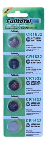 5 X Cr1632 Litio 3v Larga Duracion Alarma Reloj Balanza